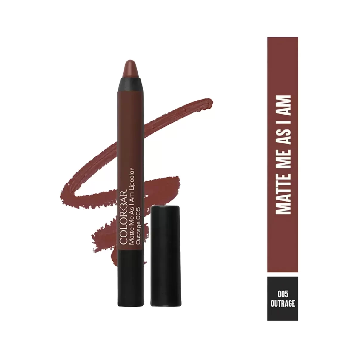 Colorbar Matte Me As I Am Lip Crayon 005 Outrage 1