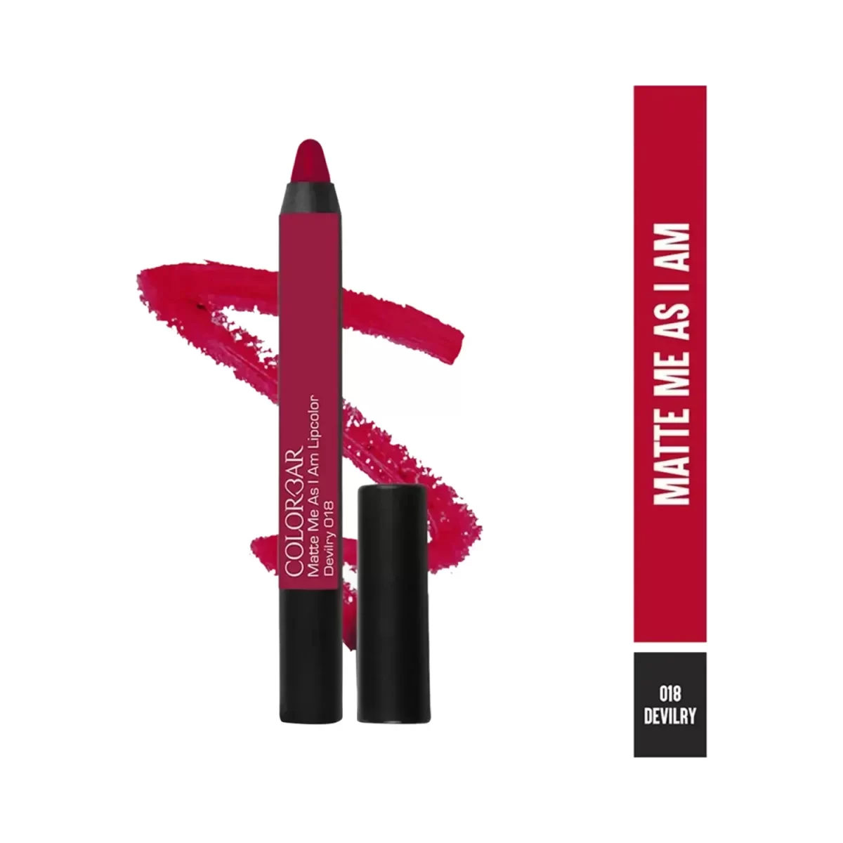 Colorbar Matte Me As I Am Lip Crayon 018 Devilry 1