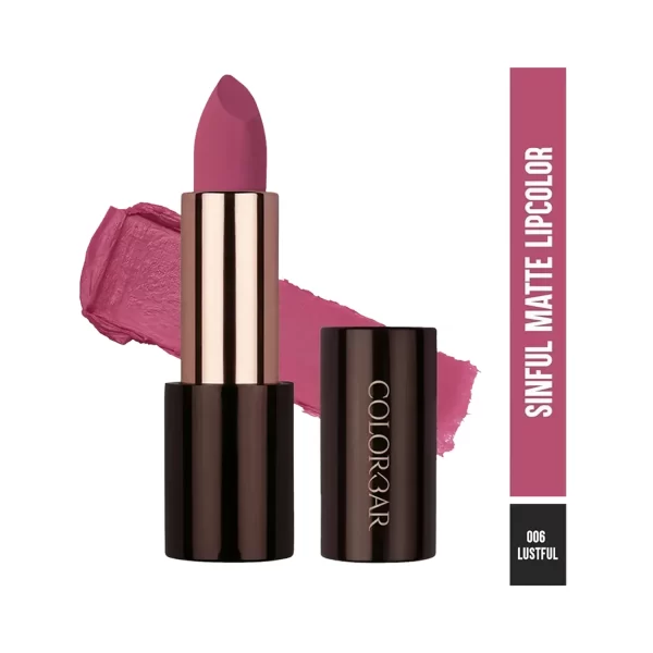 Colorbar Sinful Matte Lipstick 006 Lustful 1