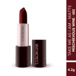 Colorbar Take Me As I Am Vegan Matte Lipstick 002 Mischievous Wine 2