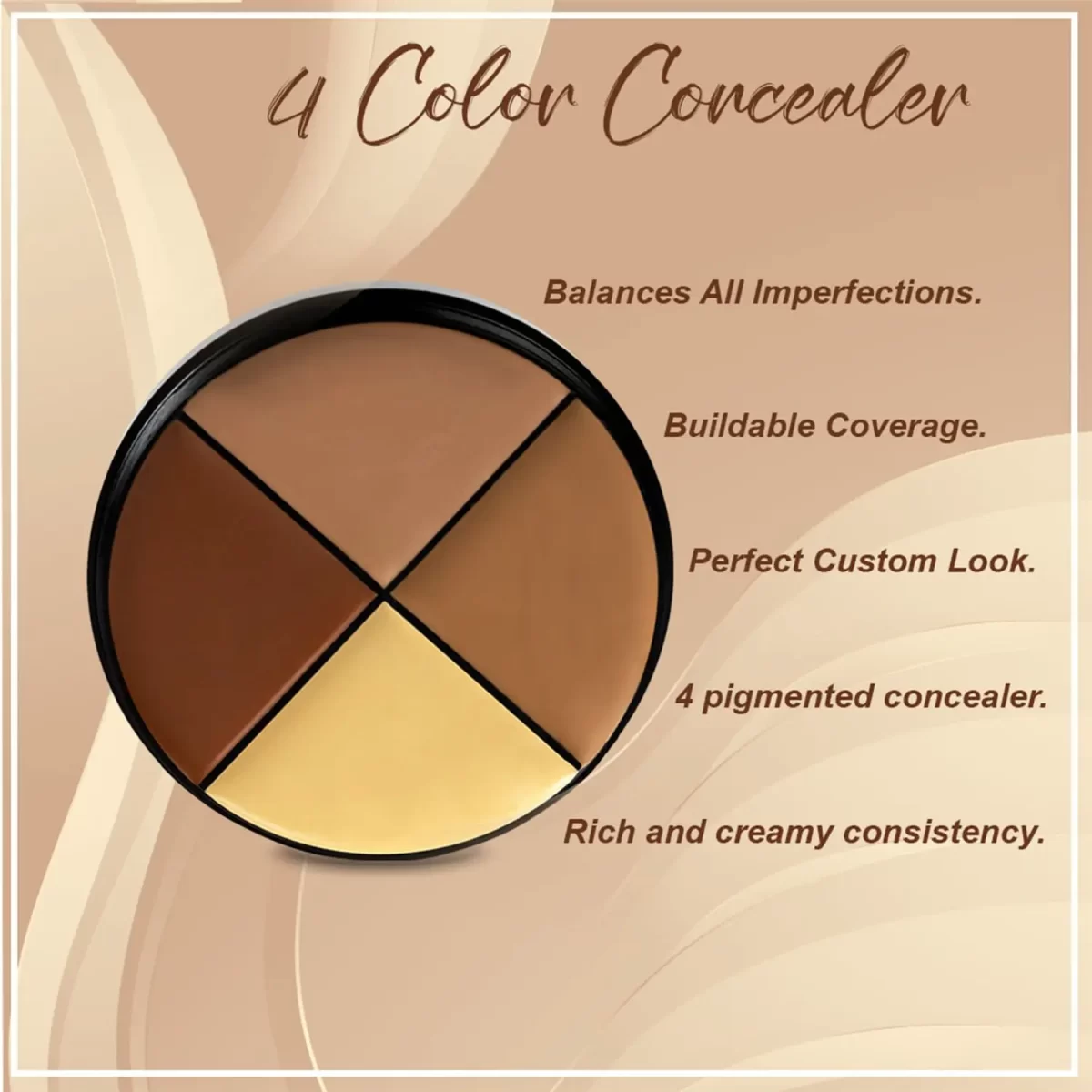 Daily Life Forever52 4 Color Concealer Wheel Ac002 Deep Tan 2