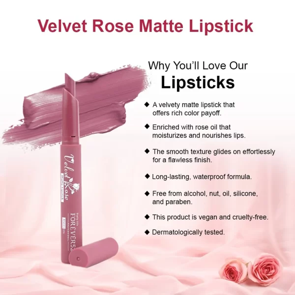 Daily Life Forever52 Velvet Rose Matte Lipstick Rs015 Iris 2