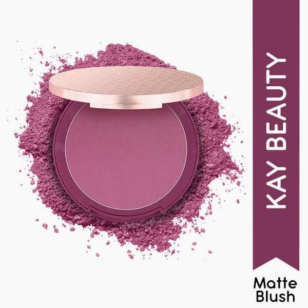 Kay Beauty Matte Blush Deep Plum 1