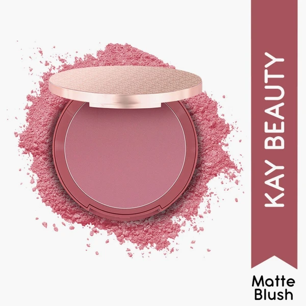 Kay Beauty Matte Blush Dusty Rose 1