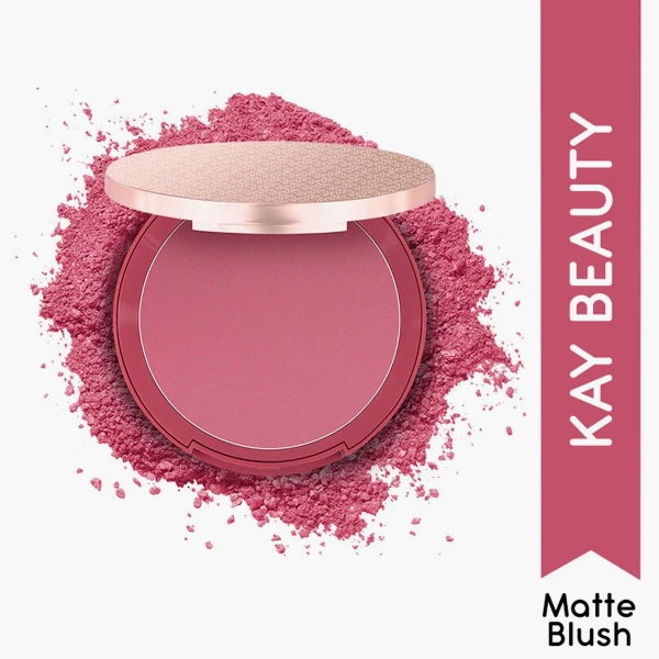 Kay Beauty Matte Blush Tickled Pink 1