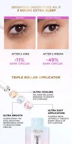 L'oreal paris glycolic bright dark circle eye serum 1