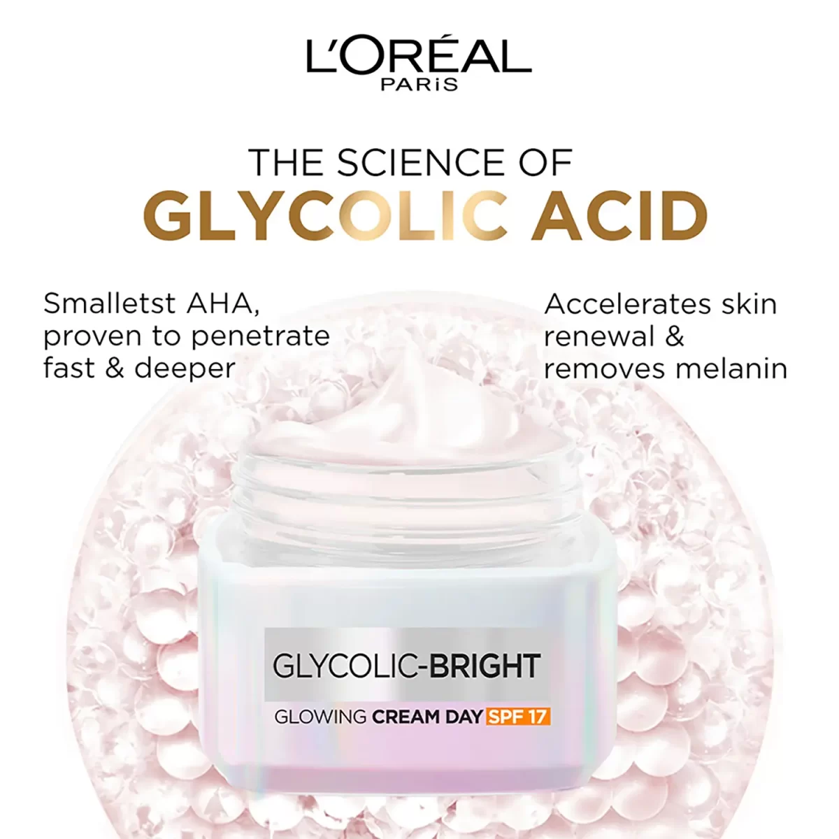 L'oreal Paris Glycolic Bright Day Cream With Spf 17 3