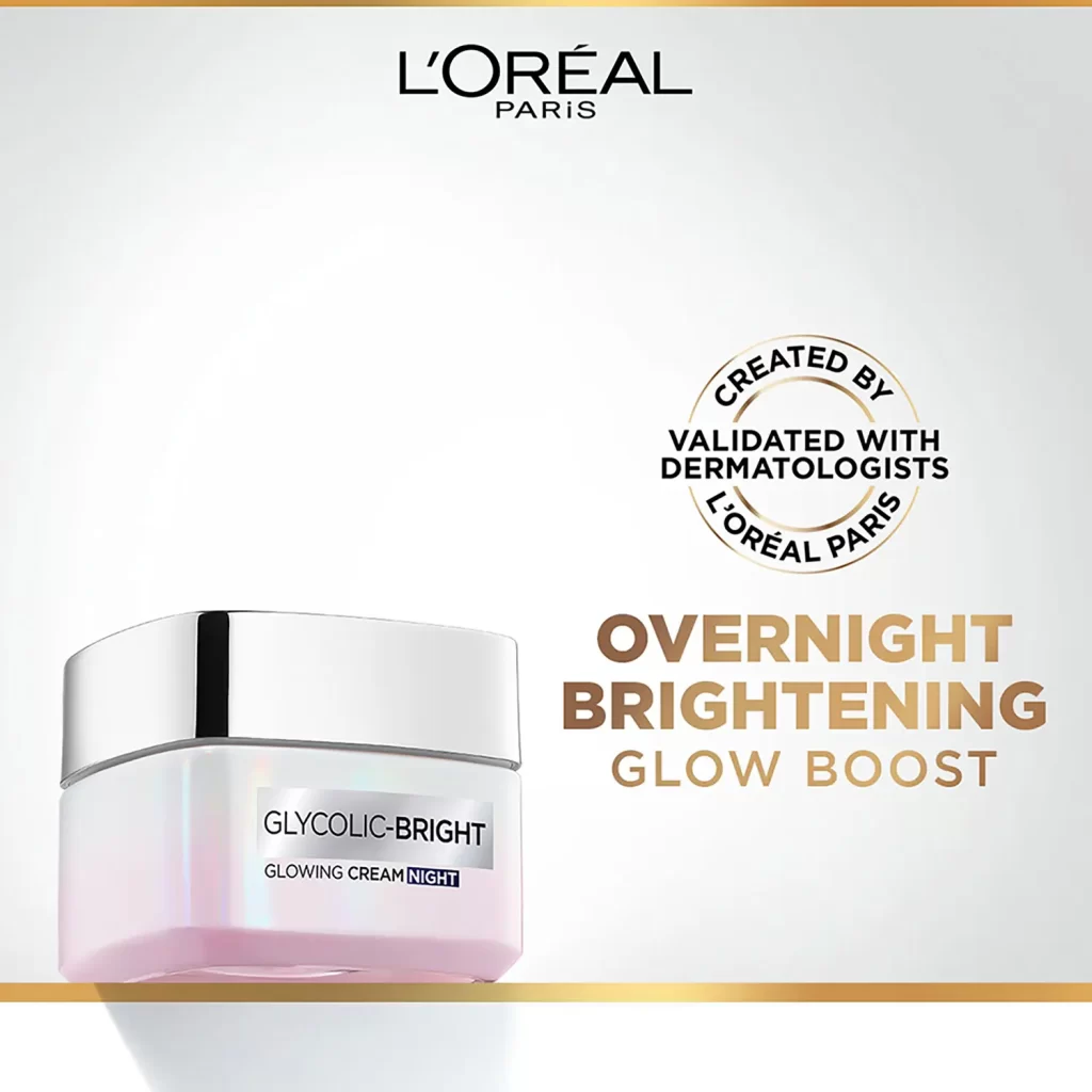 L'oreal Paris Glycolic Bright Glowing Night Cream 2