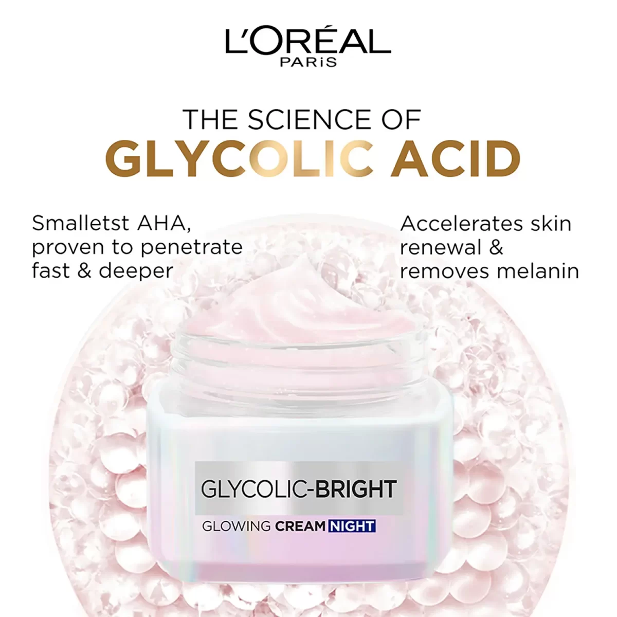 L'oreal Paris Glycolic Bright Glowing Night Cream 3