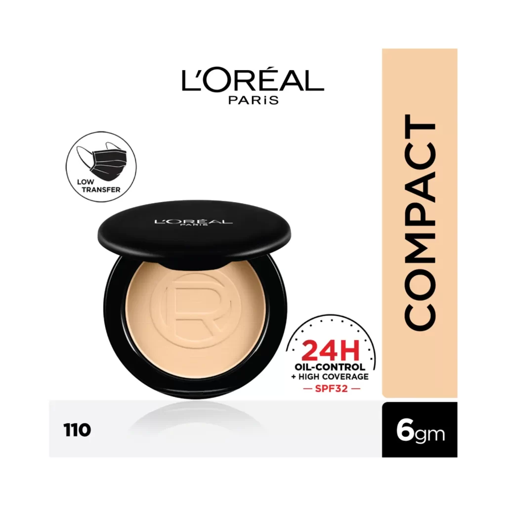 L'oreal Paris High Coverage Compact Powder 110 Rose Vanilla 2