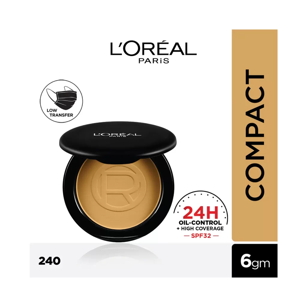 L'oreal Paris High Coverage Compact Powder 240 Natural Honey (6g) 1