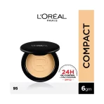 L'oreal Paris High Coverage Compact Powder 95 Light Linen 2