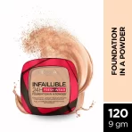 L'oreal Paris Infallible 24h Fresh Wear Foundation In A Powder 120 Vanilla 1