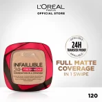 L'oreal Paris Infallible 24h Fresh Wear Foundation In A Powder 120 Vanilla 2