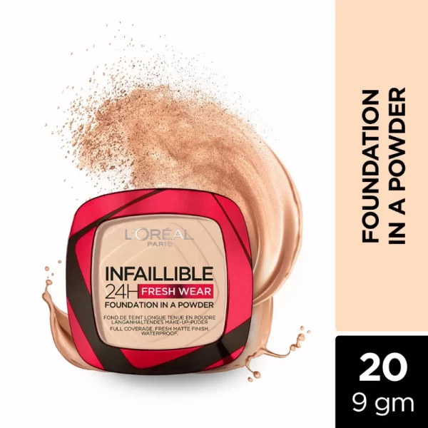 L'oreal Paris Infallible 24h Fresh Wear Foundation In A Powder 20 Lvoire Ivory 1