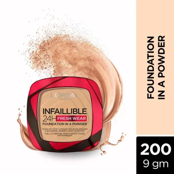 L'oreal Paris Infallible Foundation In A Powder 200 Golden Sand 1