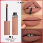 L'oreal Paris Infallible Matte Resistance Liquid Lipstick 105 Breakfast In Bed 4