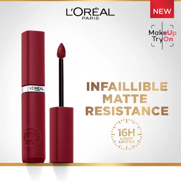 L'oreal Paris Infallible Matte Resistance Liquid Lipstick 500 Wine Not 2