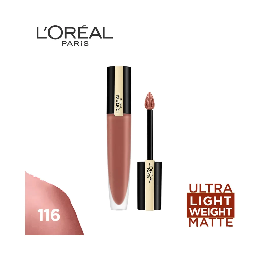 L'oreal Paris Rouge Signature Matte Liquid Lipstick 116 I Explore 2