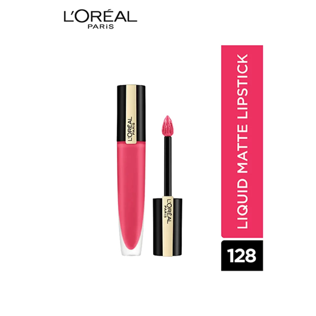 L'oreal Paris Rouge Signature Matte Liquid Lipstick 128 I Decide 2