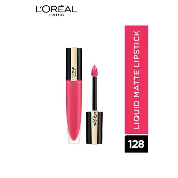 L'oreal Paris Rouge Signature Matte Liquid Lipstick 128 I Decide 2