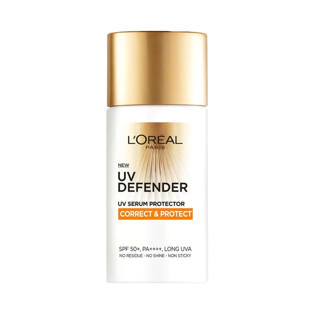 L'oreal Paris Uv Defender Serum Protector Sunscreen Spf 50 Pa+++ Correct & Protect 2