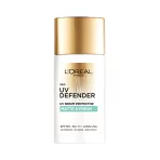 L'oreal Paris Uv Defender Serum Protector Sunscreen Spf 50 Pa+++ Matte & Fresh 2