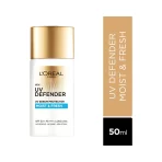 L'oreal Paris Uv Defender Serum Protector Sunscreen Spf 50 Pa+++ Moist & Fresh 1