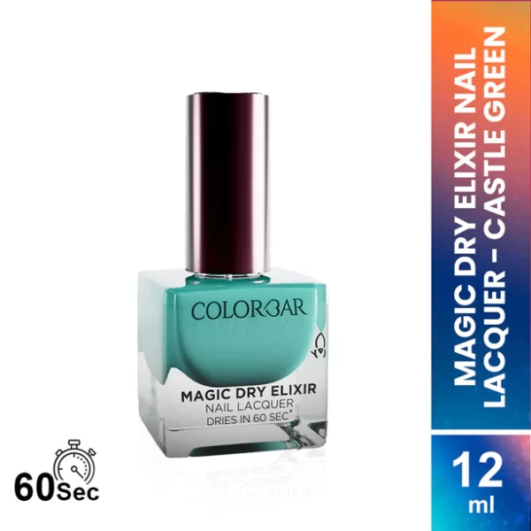 Magic Dry Elixir Nail Lacquer Castle Green 2