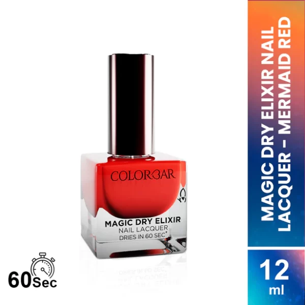 Magic Dry Elixir Nail Lacquer Mermaid Red 2