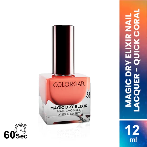 Magic Dry Elixir Nail Lacquer Quick Coral 2