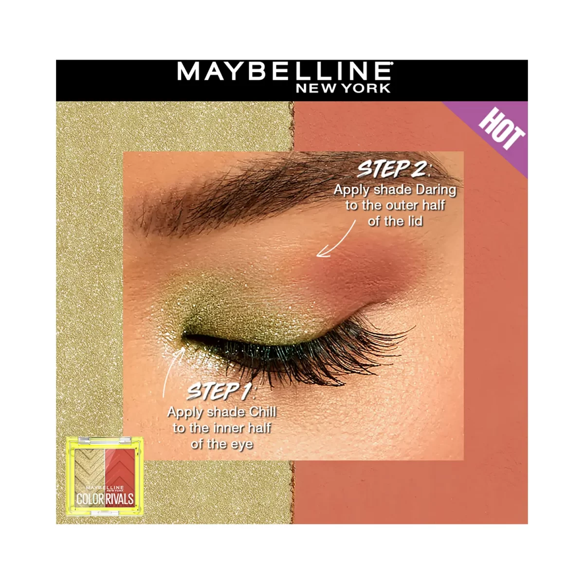 Maybelline Eye Shadow Duo Chill X Daring 5