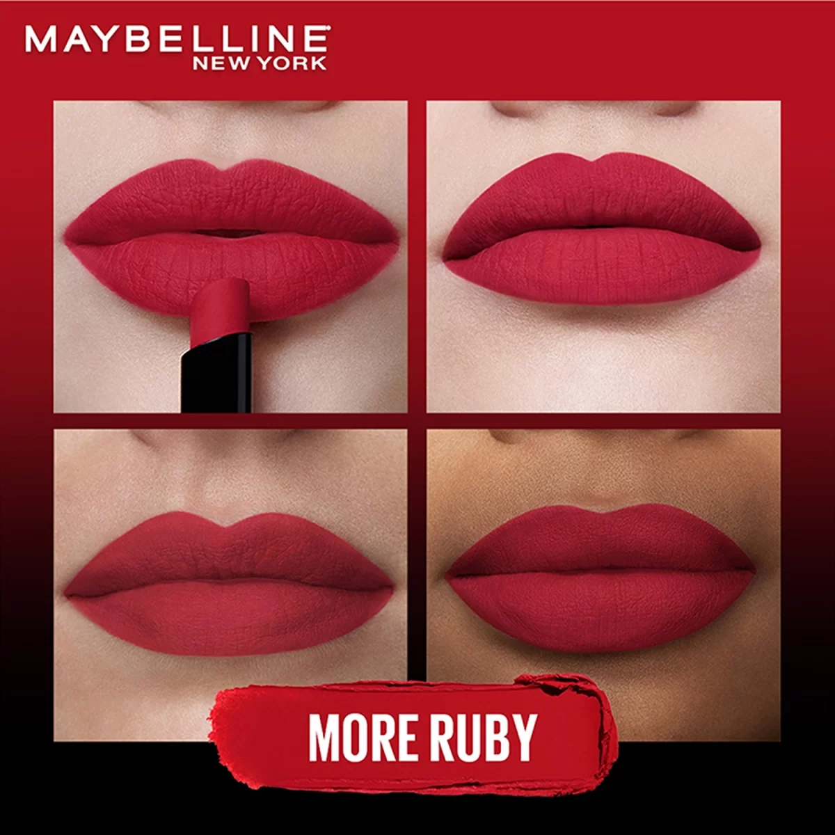 Maybelline New York Color Sensational Ultimattes Lipstick More Ruby 3