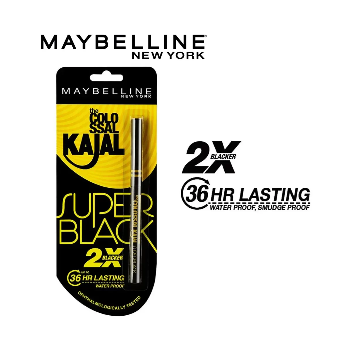 Maybelline New York Colossal Kajal Super Black 2