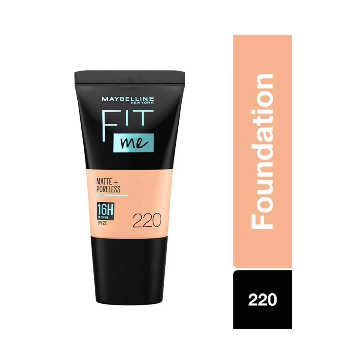 Maybelline New York Fit Me Liquid Foundation Spf 22 Tube 220 Natural Beige 1