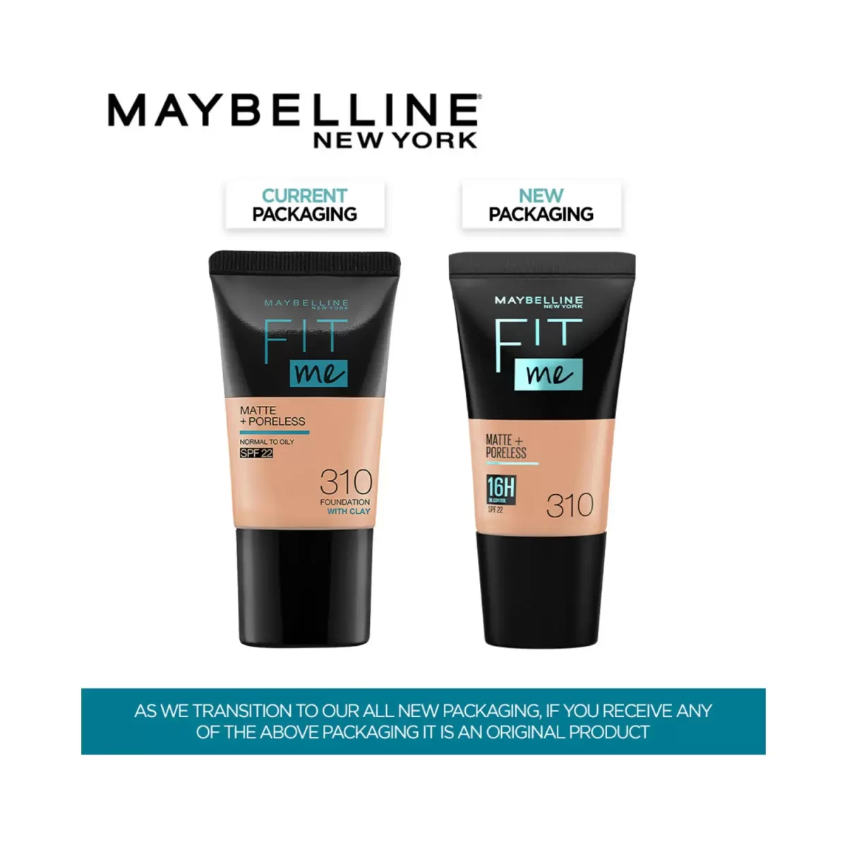 Maybelline New York Fit Me Liquid Foundation Tube Spf 22 310 Sun Beige 2