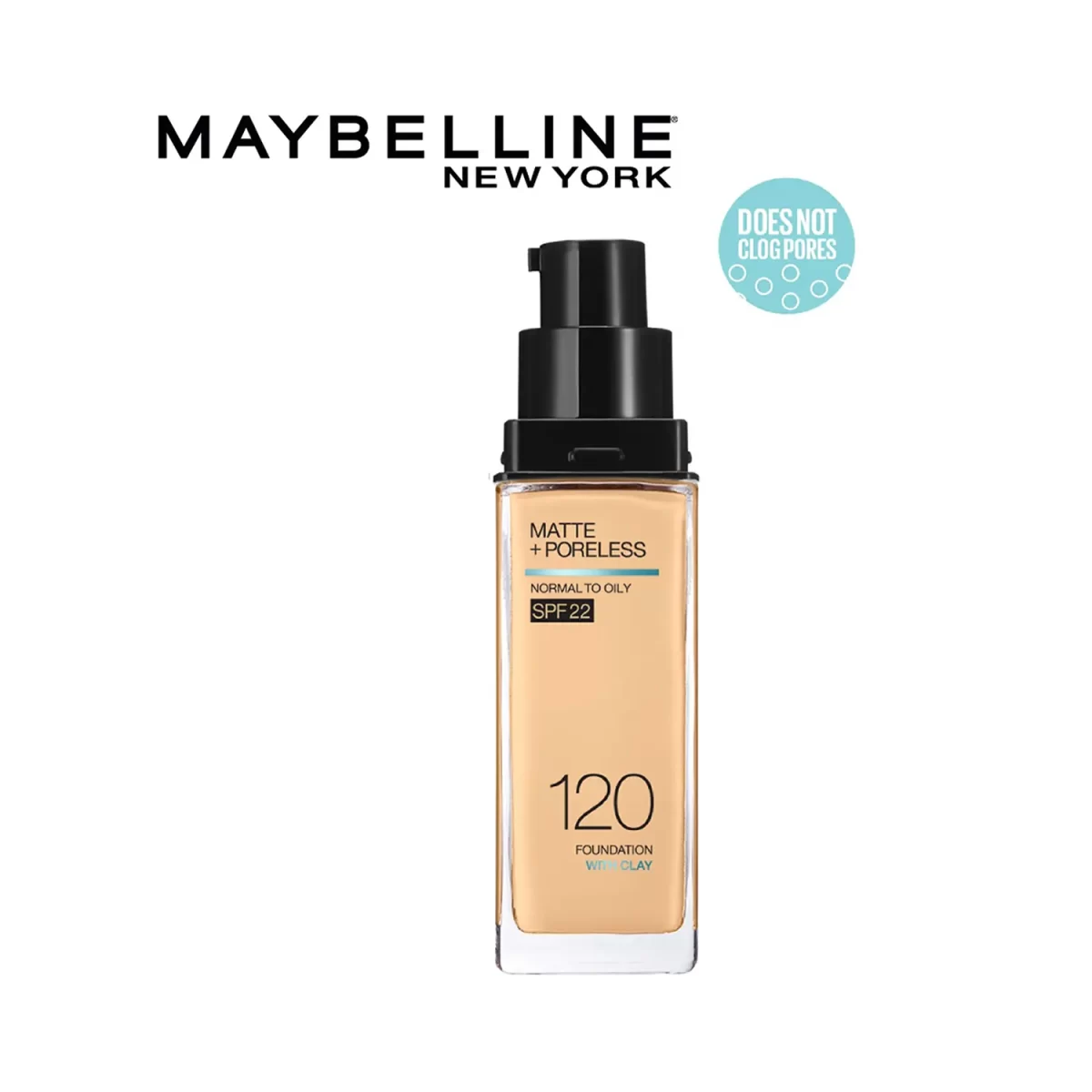 Maybelline New York Fit Me Matte + Poreless Liquid Foundation 120 Classic Ivory 2