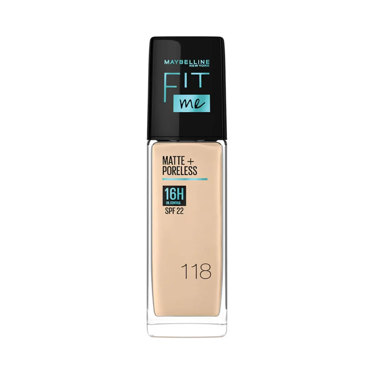 Maybelline New York Fit Me Matte + Poreless Liquid Foundation Spf 22 118 Light Beige 3