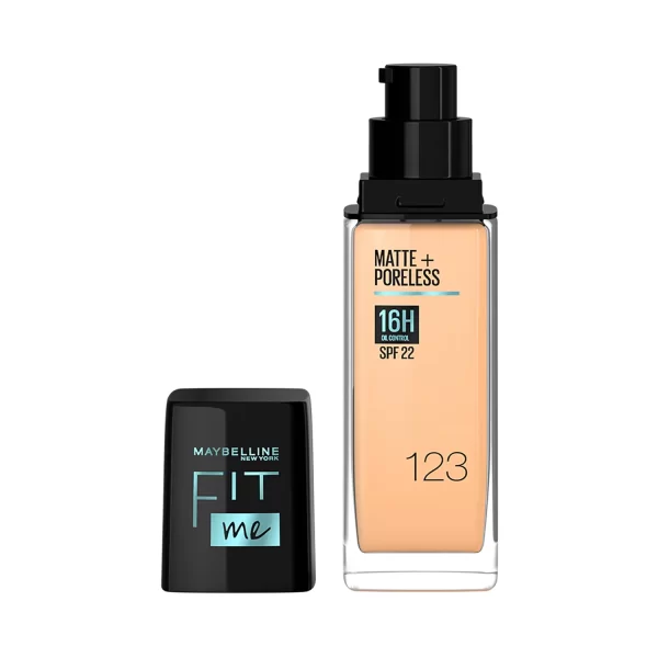 Maybelline New York Fit Me Matte + Poreless Liquid Foundation Spf 22 123 Soft Nude 2