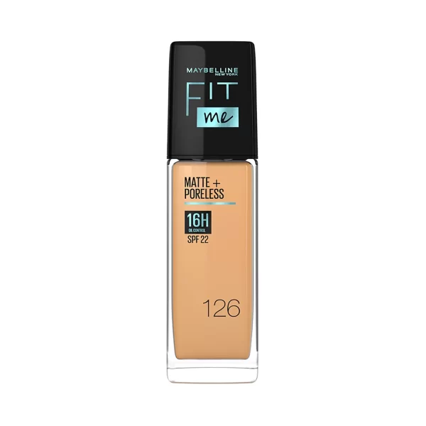 Maybelline New York Fit Me Matte + Poreless Liquid Foundation Spf 22 126 Light Pecan 3