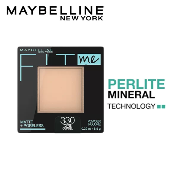 Maybelline New York Fit Me Matte + Poreless Powder 330 Toffee Caramel 3