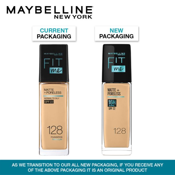 Maybelline New York Fit Me Matte+poreless Liquid Foundation 16h Oil Control 128 Warm Nude 3