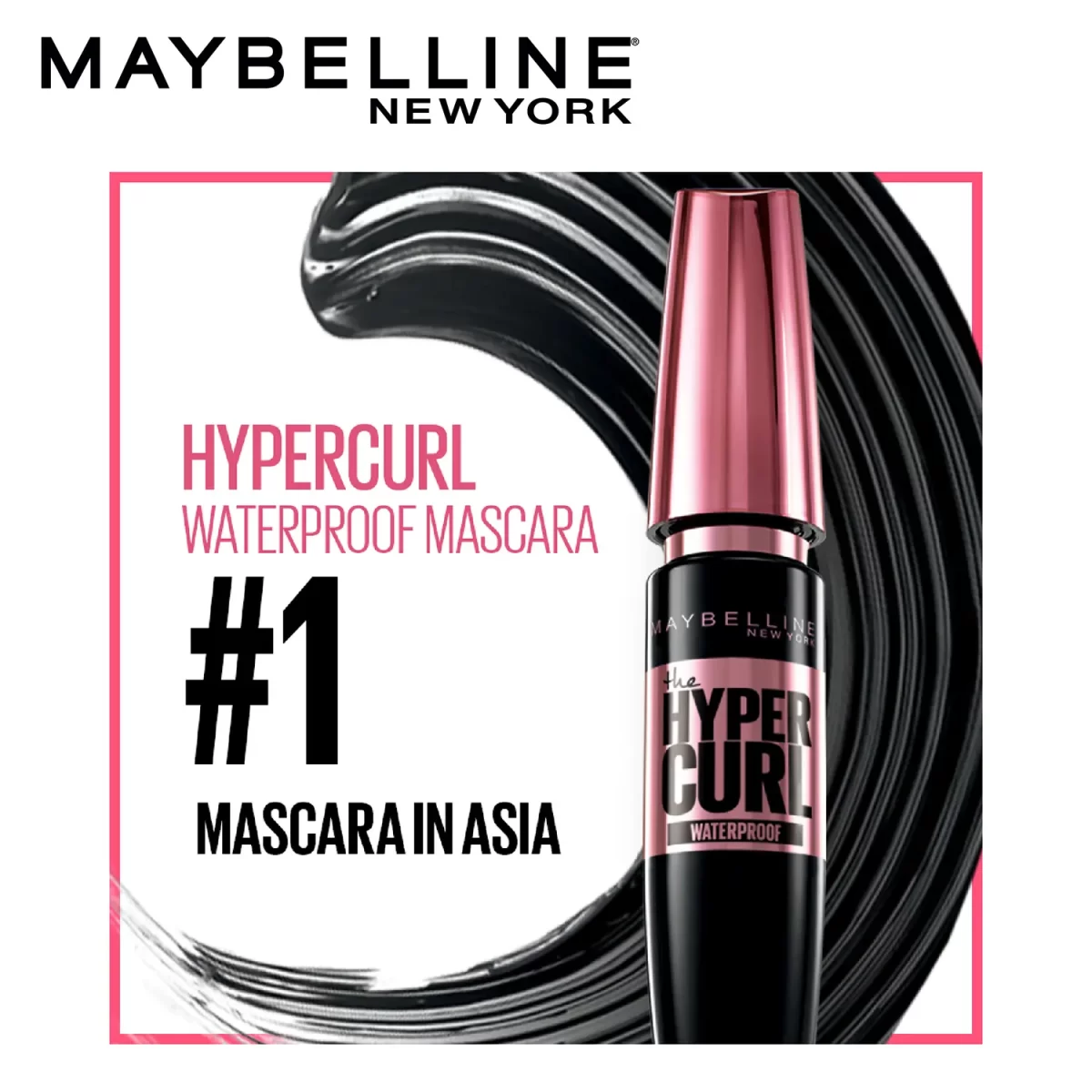 Maybelline New York Hyper Curl Waterproof Mascara Very Black 6