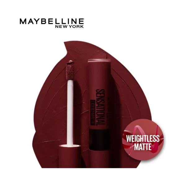 Maybelline New York Sensational Liquid Matte Lipstick 02 Soft Wine 2