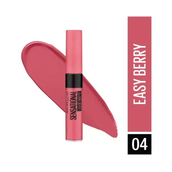 Maybelline New York Sensational Liquid Matte Lipstick 04 Easy Berry 1