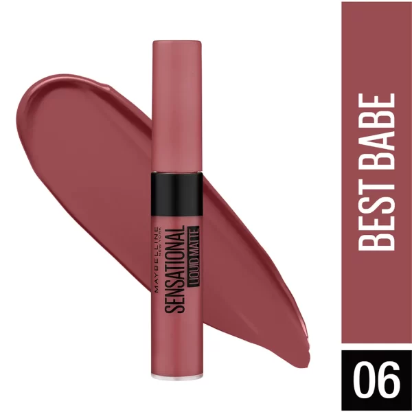 Maybelline New York Sensational Liquid Matte Lipstick 06 Best Babe 1