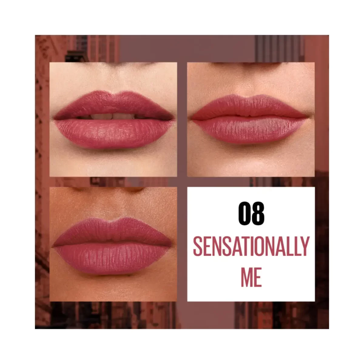 Maybelline New York Sensational Liquid Matte Lipstick 08 Sensationally Me 4