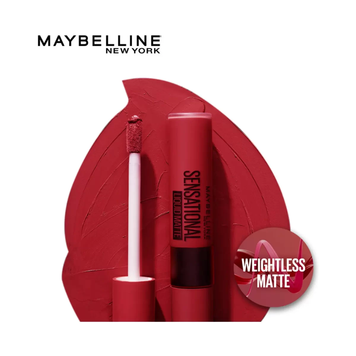 Maybelline New York Sensational Liquid Matte Lipstick 14 Red Serenade 3