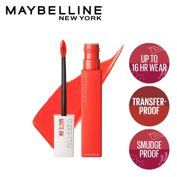 Maybelline New York Super Stay Matte Ink Liquid Lipstick 25 Heroine 2