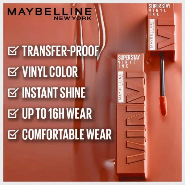 Maybelline New York Super Stay Vinyl Ink Liquid Lipstick Extra 2